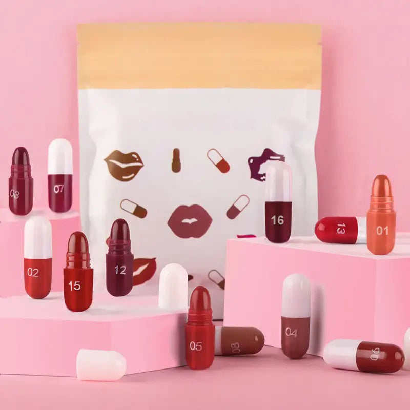 Velvet Matte Mini Lipstick Collection – 18 Shades
