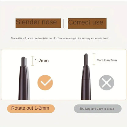 Dual-Ended Triangular Tip Brow Pencil