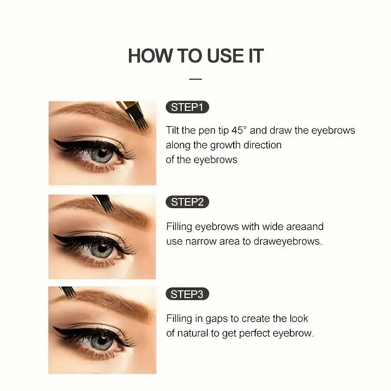 4-Prong Microblading Eyebrow Pen
