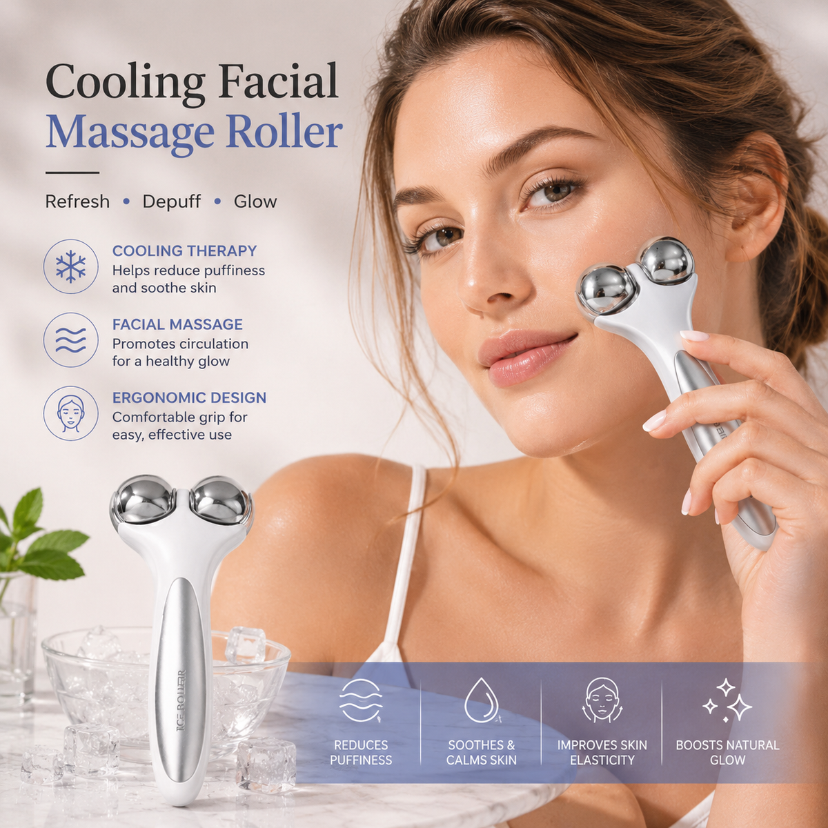Cooling Facial Massage Roller